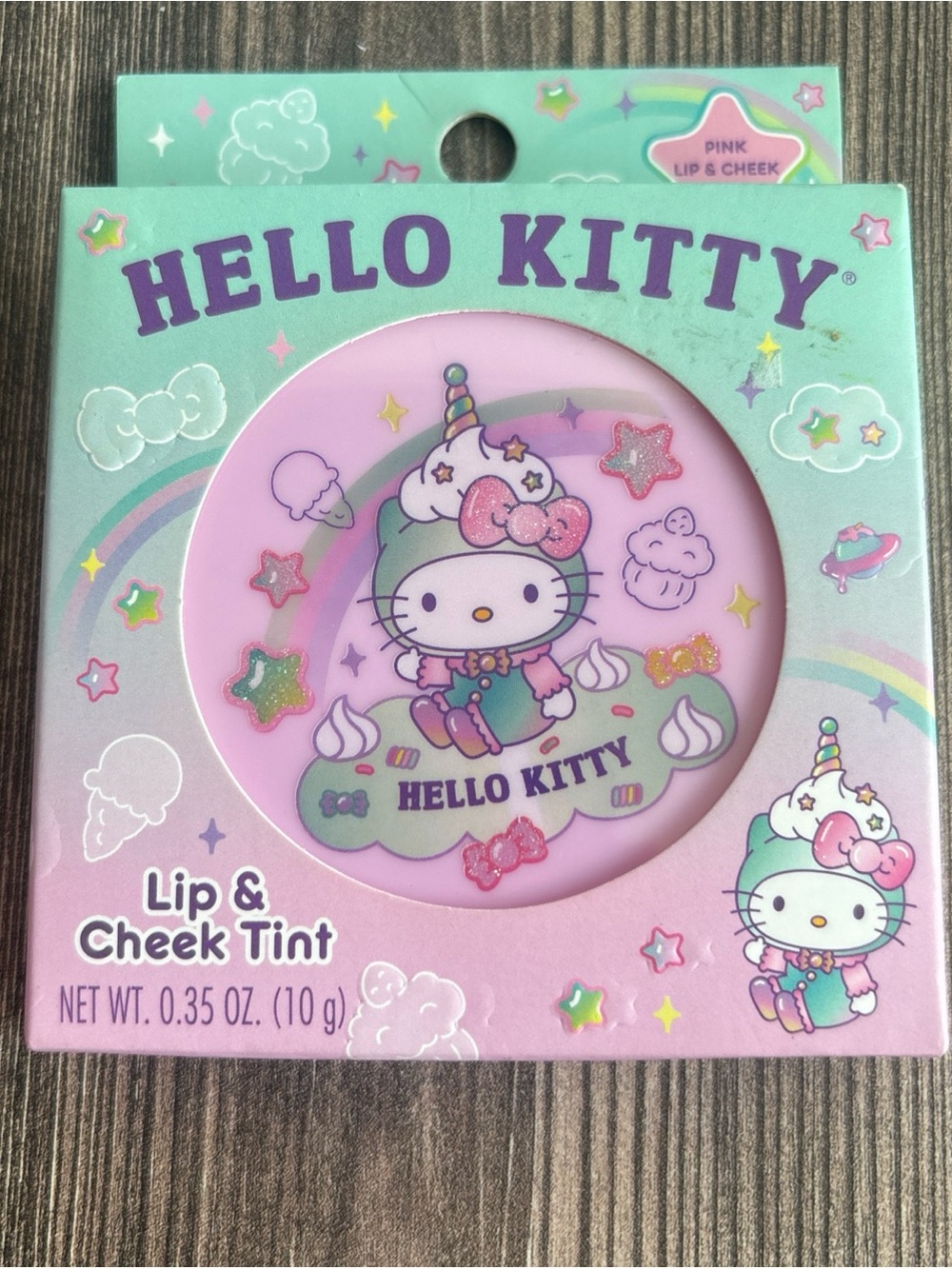 Hello Kitty Pastel Pink Lip & Cheek Tint Packaging
